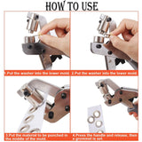 Lightweight portable Handheld Manual Hand Press 10mm Eyelet Grommet Rivet plier Punch tool for Curtain leather Advertising cloth