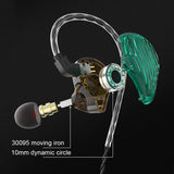 Earbuds Wired 3.5mm Mobile Phone Earphones Dynamic Music Drummers Bass Computer Headset with Mic Black/Standard