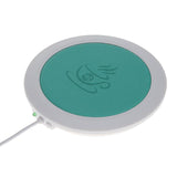USB Thermal Insulation Heating Hot Drink Warm Milk PU Leather High Temperature Heater Office Coaster