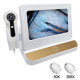 10 Inch LCD Scalp Detector Digital Hair Skin Analyzer Microscope for Hair Follicle Testing and Skin Analysis Magnifier 50/200X