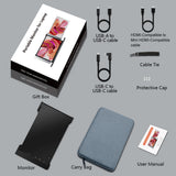 14 inches Expansion Screen - Portable Foldable FHD 1920*1080 IPS Dual-screen Monitor for 14 - 17.3" Laptop