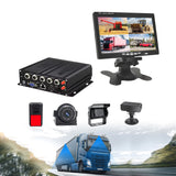 YWX 4 Channel 1080P AHD Car Vehicle CCTV MDVR 2TB HDD Recording Truck/Taxi/Bus Camera System Mobile DVR Kits