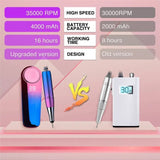 Professional Rechargeable 35000RPM Drill hine Electric Nail File For Acrylic,Gel,Manicure Pedicure Polishing Shape Tools