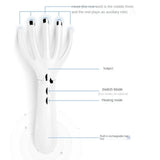 Rechargeable new mini multifunctional heating massager head electric portable massage comb vibration
