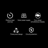 High Precision Car Pressure Monitoring System Solar TPMS Sensor Angle Adjustable Winderscreen Suction Tire Tester Universal