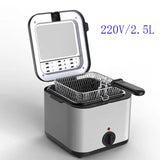 110V/220V 1000W Electric Fryer less French Fries Chicken Frying Grill Multi-function Household Commercial Hot Pot Oven