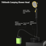 6000mAh/7800mAh/9000mAh Portable Camping Rechargeable Electric Shower Pump with Intelligent Digital Display fo Beach