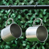 Essential Camping Water Cup, 300ml Collapsible, Frosted Surface for Slip Resistance Wear Resistance, Safe and Reliable.