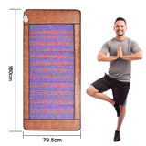 Infrared Heating Treatment Amethyst Mat Photon Hot Stone Therapy Natural Jade Back Massage cushion For Yoga Pain Stress Relief