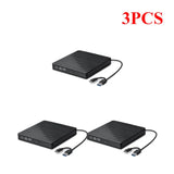 5pcs 12.7mm SATA External Case DVD CD-ROM Player 5Gbps USB3.0 Type-C Optical Drive Enclosure Box for Laptop Notebook