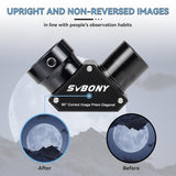 SV222 positive zenith mirror 1.25-inch 90 degree metal prism anti reflective coating