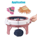 Sweater Hat Scarf Gloves Socks Handmade For Adults Kids Gift 48 Needles Round Smart Weaving Wool Knitting Machine