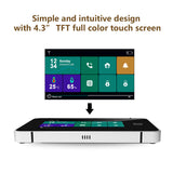 2G/WiFi/GSM Tuya Wireless Home System - 4.3-inch Full Touch Screen Panel, SOS Anti-theft Alarm, Temperature & Humidity Monitoring.