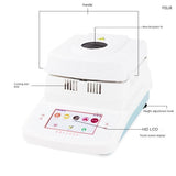 Rapid analyzer 50g/0.005 100g/0.005 Automatic Halogen Heating Moisture Meter Analyzer Tester Tea, grain, feed, corn, plastic