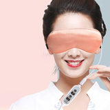 Silk electric heating blindfold usb moxa compress shading tsao hot eye mask to sleep patch