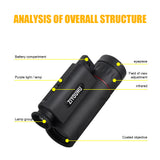 HD 30X25 with Flashlight Laser Monocular Pocket Scope Night Vision Outdoor Telescope Kit for Camping Hiking Hunting Sightseeing
