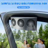 Exhaust 3-Head Coog USB Powered Car Air Purifier Radiator Fan Window Vent Cool Ventilation Interior Accessories