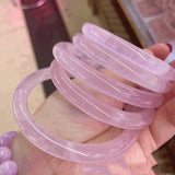 High Ice High Permeability Pink Crystal Bracelet For Women