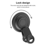 Clip-on Back Camera Selfie Mirror Carry Bag Clean Cloth for i Phone 15/14/13/12/11 Android Smartphone