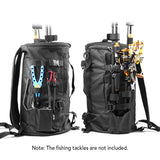 Multi-functional Large Capacity Backpack Outdoor Travel Camping Fishing Rod Reel Tackle Shoulder Lage Bag