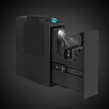 Security Fingerprint Gun Safes Smart Digital Password With Key Pistol Safety Hidden Money Cash Box