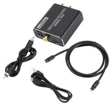 192Khz Jack DAC Digital to Analog Converter Decoder Optical Fiber Coaxial Stereo Audio Adapter To RCA Amplifiers USB Cable