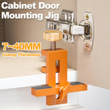 Cabinet Door Mounting Jig, Support Arm&Clamp, Aluminum Alloy Body Tool for Instalg Cabinets with Face Frame or Frameless