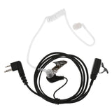 Heaphones 2 Pin Covert Acoustic Tube Earpiece Headset with Big Mic PTT for Motorola Two Way Radio Walkie Talkie