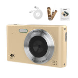4K Camcorder 48MP Video Camera 2.4" Screen 16X Digital Zoom Anti-shake Face Detection Beauty Effect