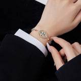 925 Sterling Silver Lucky Four-leaf Clover Shell Bracelet Ornament