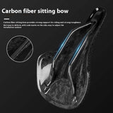 ESLNF 3D Printed Bike Carbon Saddle162g Super Light Road MTB Racing Saddles Bicycle Seat Cushion Cycg Seating Parts