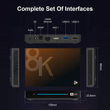 New H96 MAX M9S Android 14 AI TV RK3576 8GB 128GB 8K HD WIFI6 BT5.4 Media Player Set Top Box