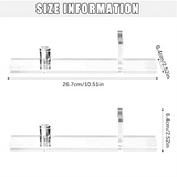 2 Pcs Acrylic Fixed Blade Collection Holder for Single Knife Wide Display Stand