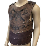 Viking Gladiators  Chest Armors Medieval PU Leather Belt Breastplate Vest NEW