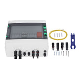 DC500V PV Combiner Box 4 Strings Waterproof Solar Combiner Box with 15A Fuse 63A Surge Arrester