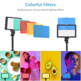 1/2/3Pac 15W LED Set Desktop Video Conference Fill Light Bi-Color CRI95 USB Power Supply for Vlog Live Streaming