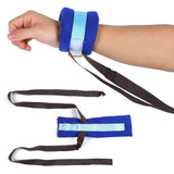 Patients Limbs Restraint Strap Wrist Ankle Fixation Belt Binding Band Blue Size For Home Health Care(Blue Average Size)