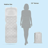 Soft 3D Mesh Quilt Full Body Spa Anti Bacterial Cushion Mattress Bath Bathtub Mat Pillow With Large Non Slip Suction Cups