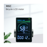 M6C Bike Display Meter 24V-60V E Scooter LCD Panel Color Screen with USB for Mountain Electric Bike(5PIN)