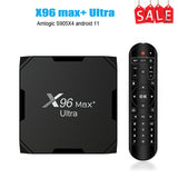 X96Max Ultra TV Android 11 4GB 64GB S905X4 HD 8K BT4,0 2.4G&5G Double Wifi Media Player Set Top Box
