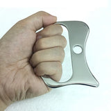 Handed Stainless Steel Scraping Board Scrapper Plate for Release Pain Relief Guasha Body Massage Tools