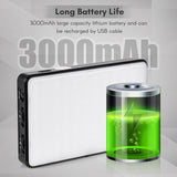 Pocket Clip-on LED Computer Tablet Phone Video Conference Light 2500K-9000K Dimmable Battery for One Meeting