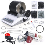 220V Kit DIY Electric Rock Tumbler Toy with Rough Gemstones Grits for Adult Kids Polishing hine