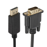 DisplayPort Display Port DP VGA Adapter Cable 1.8m to Male Converter for PC Computer Laptop HDTV Monitor Projector