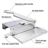 Stainless Steel Manual Frozen Slicer - Ideal Tool for Home Kitchens to Cut Minced Lamb, Bone, Meat, Chicken, Duck, and Fish
