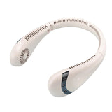 Portable Mini Hanging Neck Digital Display Power Bladeless Neckband Air Cooler USB Rechargeable Electric Fan For Running