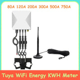 Tuya 3 Phase Wifi Energy KWH Meter Power Clamp Current Transformer App Monitor