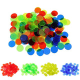 100pcs Montessori Learning Education Math Toys Color Plastic Coin Bingo Chip Children Kids Classroom Supplies
