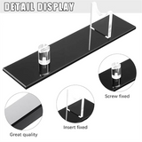 2 Pcs Acrylic Fixed Blade Collection Holder for Single Knife Wide Display Stand