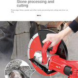 6800W hydroelectric concrete 130MM cutting + diamond saw blade multi-functional wall hine electric grooving